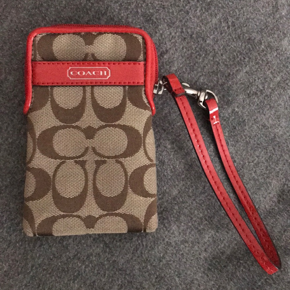 Coach phone wristlet